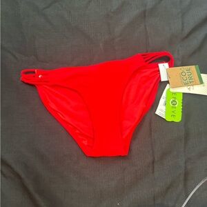 Volcom Bright Red Bikini Bottom